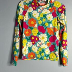 Mini Boden Floral Swim Rashguard SPF 13-14